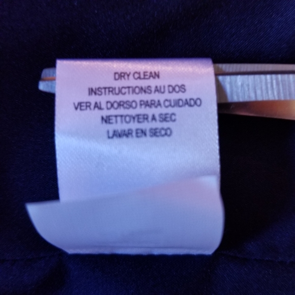 Tahari Blazer Size 16 Navy Chalk Stripe - Picture 6 of 10